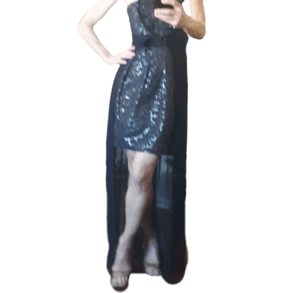 Marciano Black Pleated Skirt Topper